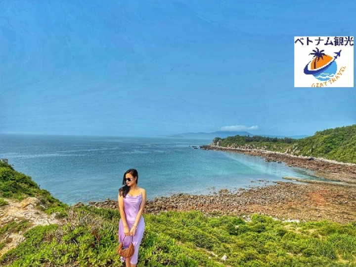 「ハロン湾観光」クアンラン島でチェクインポイント場所・ハロン湾クルーズ